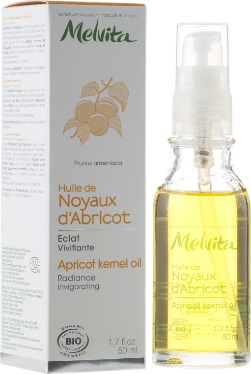 Масло абрикосовых косточек для лица - Melvita Face Care Apricot Kernel Oil — фото N1