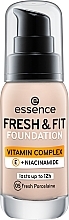 Парфумерія, косметика Тональна основа - Essence Fresh & Fit Vitamin Complex Foundation