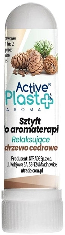 Назальный стик "Кедровое дерево" - Ntrade Active Plast Aroma — фото N1