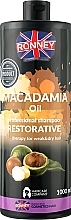 Шампунь с маслом макадамии для сухих и ослабленных волос - Ronney Professional Macadamia Oil Restorative Szampoo — фото N2