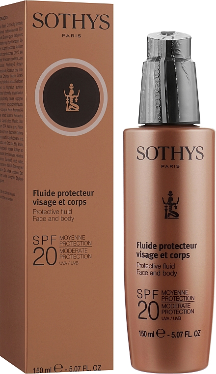 Сонцезахисний лосьйон для обличчя і тіла - Sothys Face and Body Protective Lotion SPF20 — фото N2