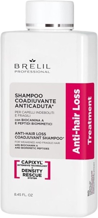 Вспомагательный шампунь против выпадения волос - Brelil Anti-Hair Loss Treament Coadjuvant Shampoo — фото N1