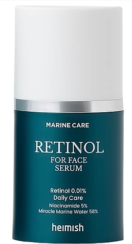 Антивікова сироватка з ретинолом і 5% ніацинаміду - Heimish Marine Care Retinol For Face Serum — фото N1