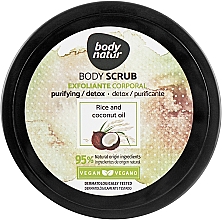 Парфумерія, косметика Скраб для тіла з рисом і кокосом - Body Natur Rice and Coconut Oil Body Scrub