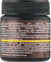 Triuga Herbal - Аюрведична фарба на основі хни для брів, вусів, у порошку — фото N2
