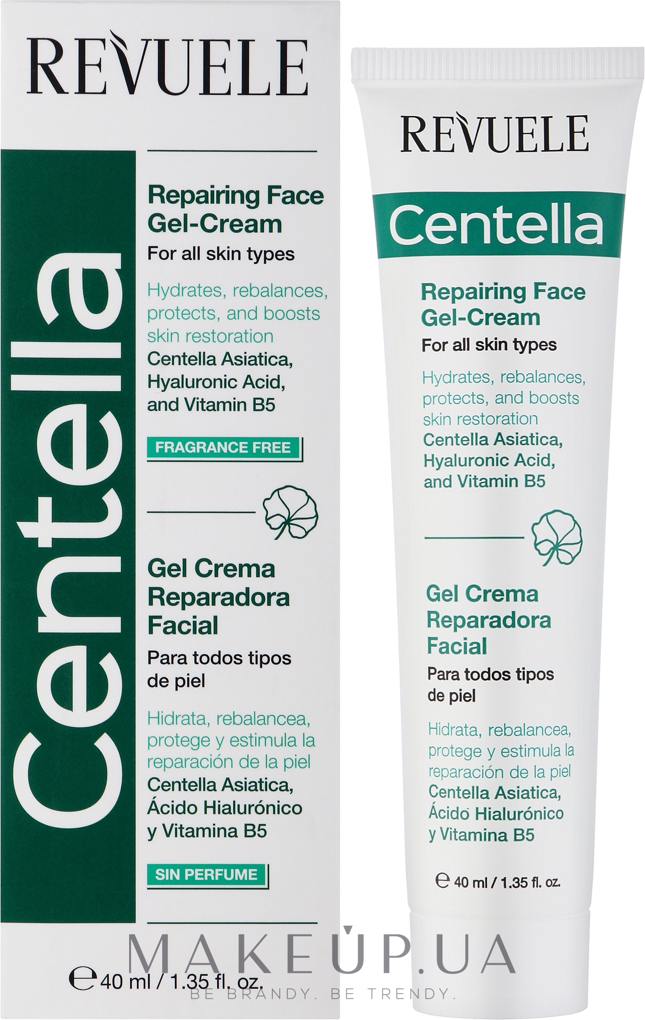 Відновлювальний крем-гель для обличчя - Revuele Centella Regenerating  Face Gel-Cream — фото 40ml