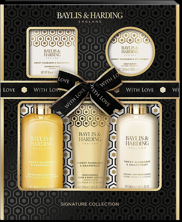 Набір, 5 продуктів - Baylis & Harding Sweet Mandarin & Grapefruit Perfect Pamper Gift Set — фото N1