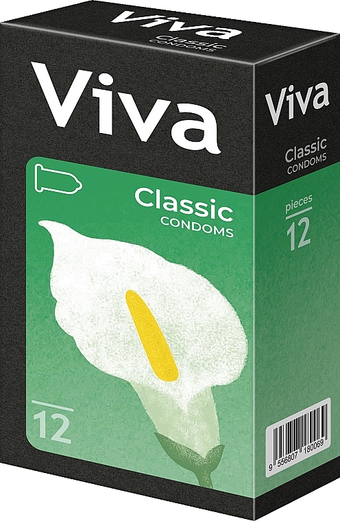 Презервативи латексні "Класичні", 12шт - Viva — фото N1