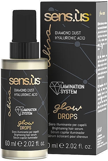 Сироватка для блиску тьмяного волосся - Sensus Alisa Glow Drops Brightening Serum — фото N1