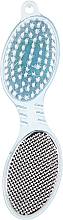 Парфумерія, косметика Шліфувальна пилка для педикюру пластикова, 172 мм, 4 в 1, блакитна - Baihe Hair