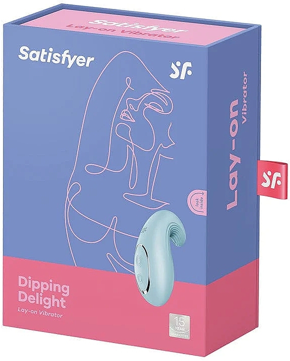 Вібростимулятор, блакитний - Satisfyer Dipping Delight Light Blue — фото N3