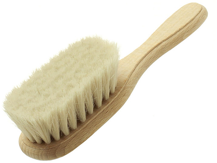 Детская щетка с козьей щетиной - Hydrea London Extra Soft Baby Brush With Soft Goats Hair Bristles — фото N1