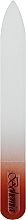 Парфумерія, косметика Пилочка кришталева, у чохлі зі шкіри,  08-1052, 105 мм., темно-помаранчева - SPL