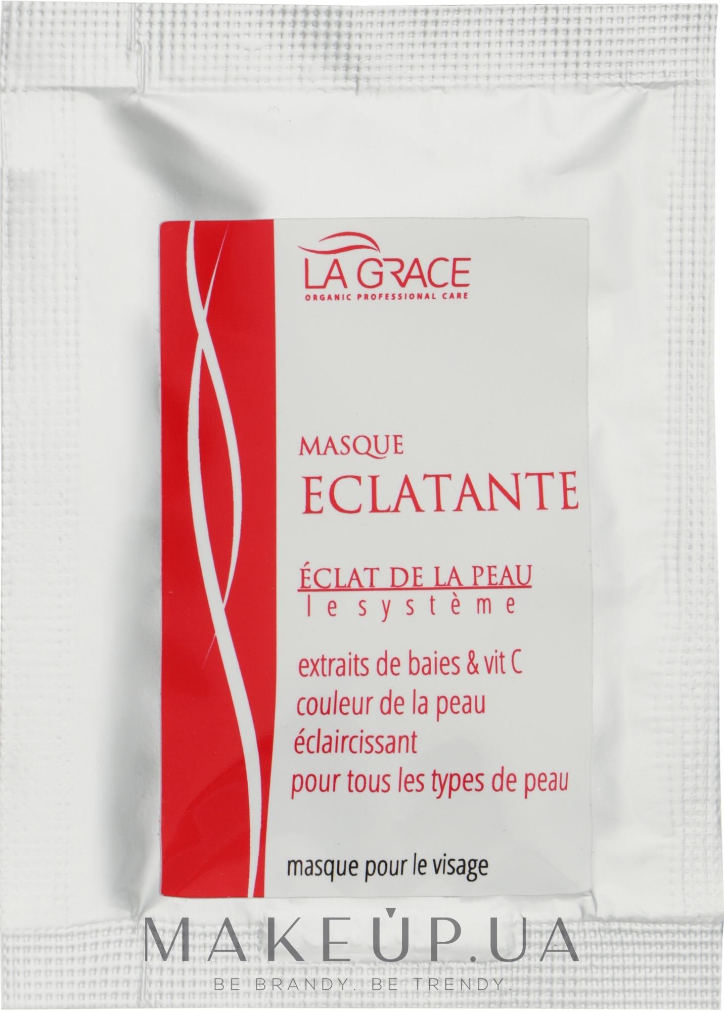 Маска для обличчя "Сяяння шкіри" з вітаміном С - La Grace Eclat De La Peau Masque Eclatante (пробник) — фото 7ml