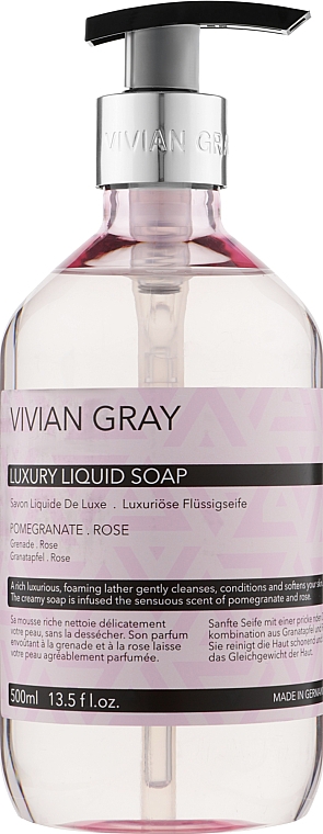 Мыло для рук - Vivian Gray Luxury Cream Soap Pomegranate & Rose