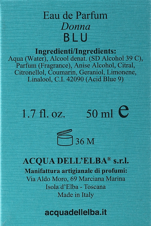 Acqua Dell Elba Blu Donna - Парфюмированная вода — фото N5