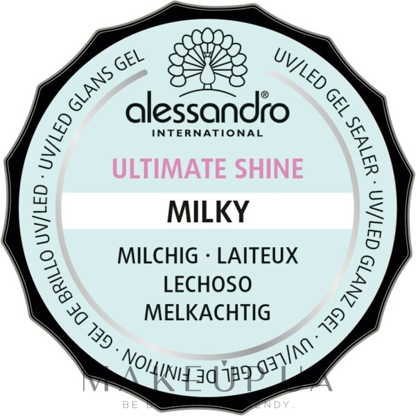 Гель-лак для ногтей - Alessandro International Ultimate Shine — фото Milky