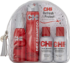 Парфумерія, косметика Набір - CHI Travel Kit (spray/59ml + dry/shm/74g + shm/59ml + cond/59ml)