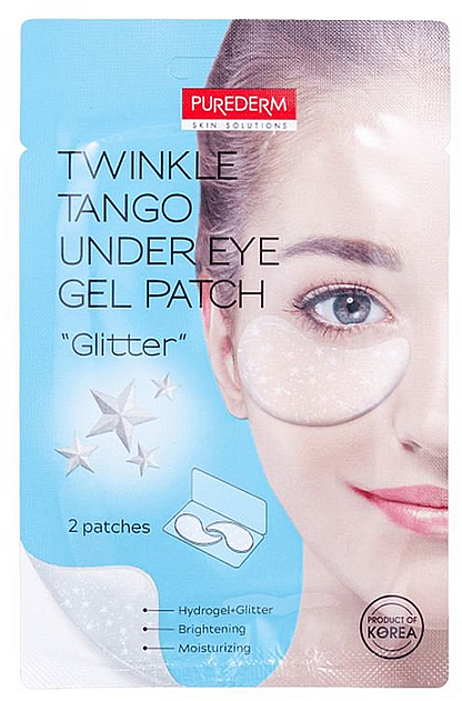 Гидрогелевые патчи под глаза "Глиттер" - Purederm Twinkle Tango Under Eye Gel Patch "Glitter" — фото N1
