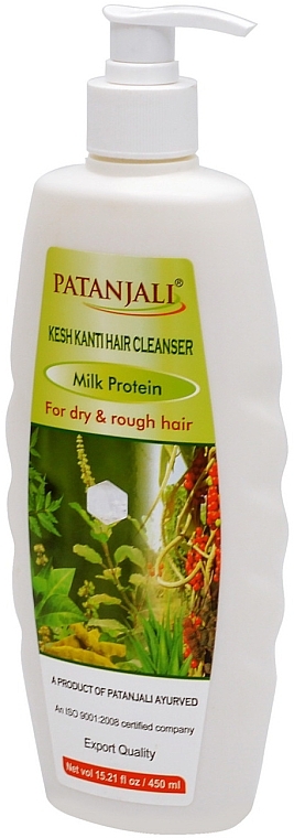 Шампунь для волос "Молочный протеин" - Patanjali Kesh Kanti Hair Cleanser With Milk Protein  — фото N6