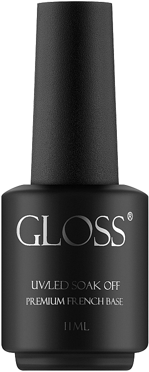 Камуфлирующее базовое покрытие для ногтей - Gloss Company Soak Off Premium French Base — фото N1