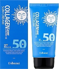 УЦЕНКА Солнцезащитный крем c коллагеном SPF 50 PA+++ - Eshumi Collagen Lazer Sunscreen 100 Sun Cream * — фото N2