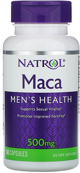 Мака для мужского здоровья, 500 mg - Natrol Maca Men's Healh — фото N1
