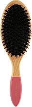 Дерев'яна щітка для волосся з натуральною та нейлоновою щетиною, 498639 - Inter-Vion Wooden Line Brush — фото N1