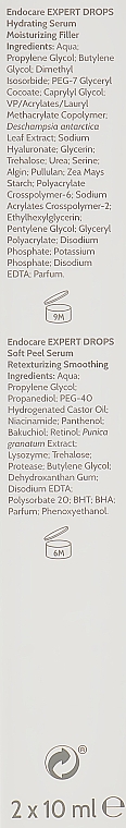 Набор "Протокол увлажнения кожи" - Cantabria Labs Endocare Expert Drops Hydrating Protocol (ser/2*10ml) — фото N3