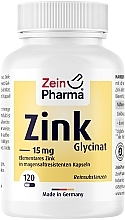Парфумерія, косметика Харчова добавка "Гліцинат цинку", 15 мг, у капсулах - ZeinPharma Zinc Glycinate 15mg