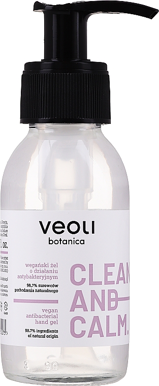 Антибактериальный гель для рук - Veoli Botanica Vegan Antibacterial Hand Gel — фото N1