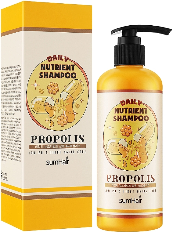Шампунь для волос - SumHair Daily Nutrient Shampoo Propolis — фото N2