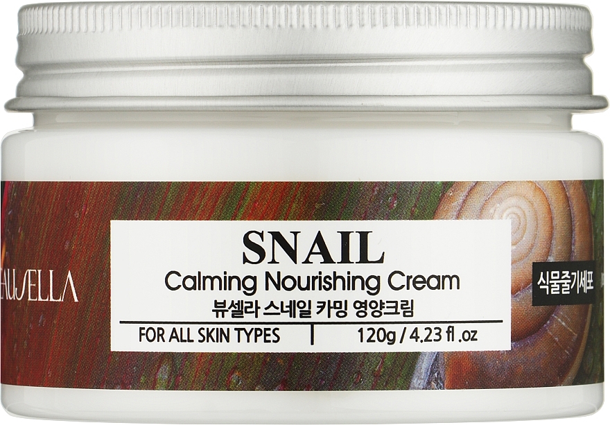 Питательный крем для лица с муцином улитки - Beausella Snail Calming Nourishing Cream