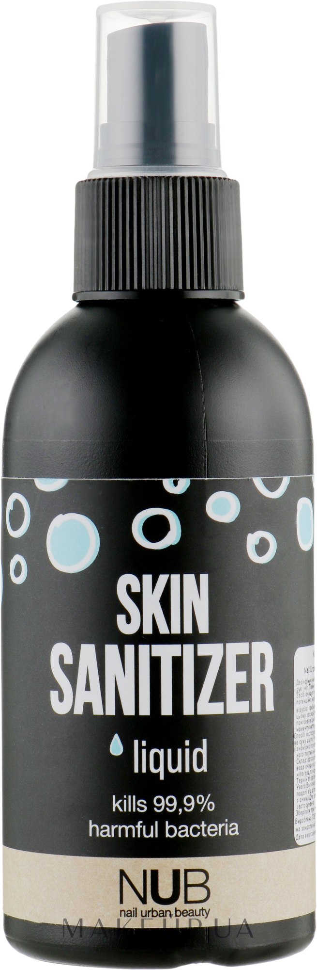 Дезинфицирующее средство для кожи рук и ног - NUB Skin Sanitizer Liquid Lime & Peppermint — фото 150ml