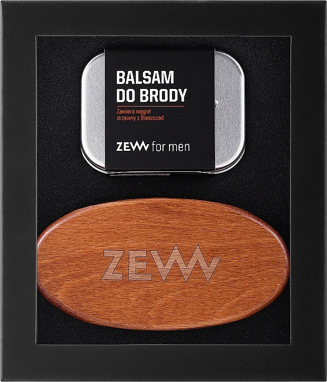 Набор - Zew For Men (/Beard/brush + balm/80ml) — фото N1