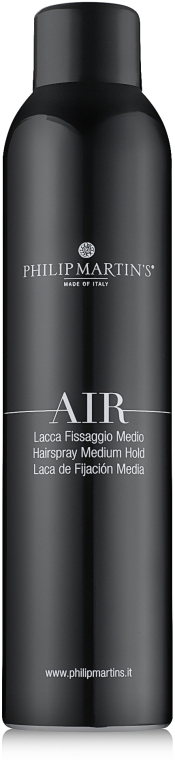Лак для волосся середньої фіксації - Philip Martin's Hairspray Medium Hold Black — фото N1