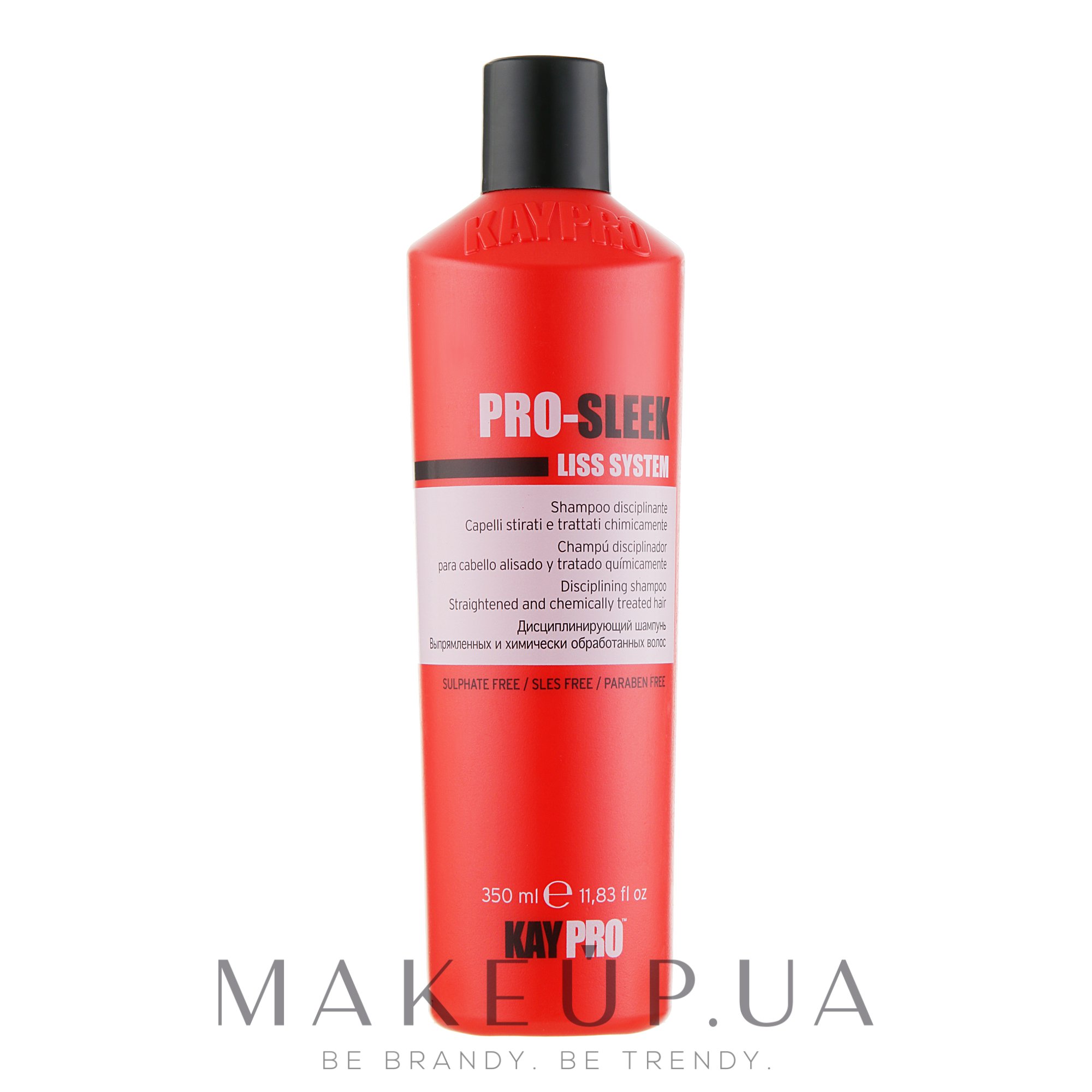 Дисциплінувальний шампунь для випрямленого волосся - KayPro Pro-Sleek Liss System Shampoo — фото 350ml