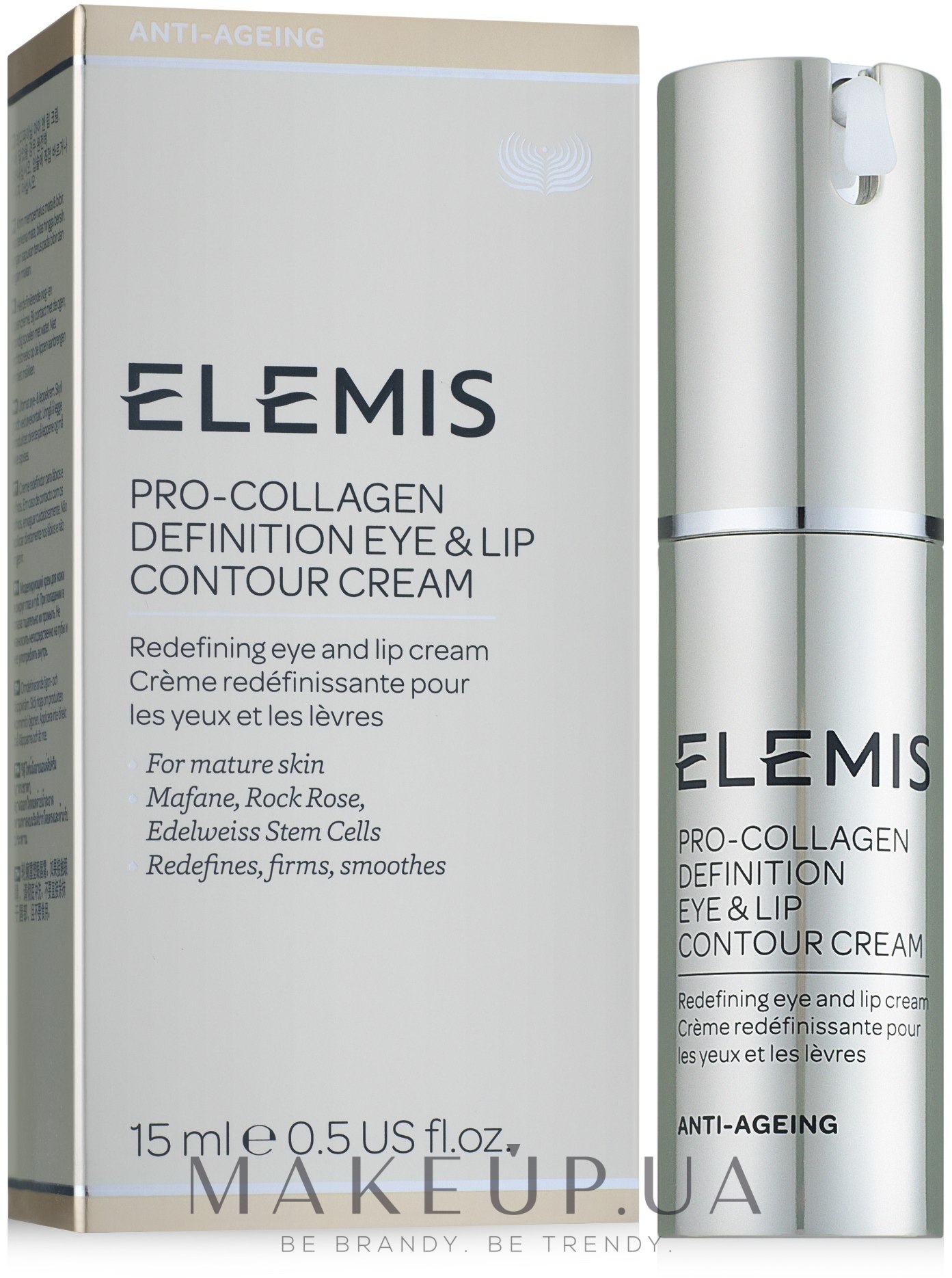 Лифтинг-крем для губ и век - Elemis Pro-Intense Eye and Lip Contour Cream — фото 15ml