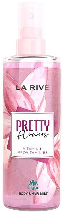 Парфюмированный спрей для волос и тела "Pretty Flowers" - La Rive Body & Hair Mist — фото N1