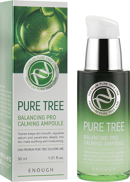 УЦЕНКА Сыворотка для лица с экстрактом чайного дерева - Enough Pure Tree Balancing Pro Calming Ampoule * — фото N1