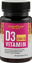 Вітамін Д3, капсули 2500 МЕ, 150 мг - Голден-фарм — фото N1