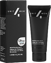 Парфумерія, косметика Відновлювальний крем для обличчя - Unit4Men Citrus&Musk Revitalizing Face Cream
