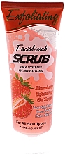 Парфумерія, косметика Скраб для обличчя "Полуниця" - Wokali Exfoliating Facial Scrub Strawberry