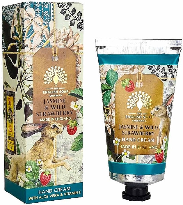 Крем для рук "Жасмин и земляника" - The English Soap Company Anniversary Jasmine and Wild Strawberry Hand Cream — фото N1