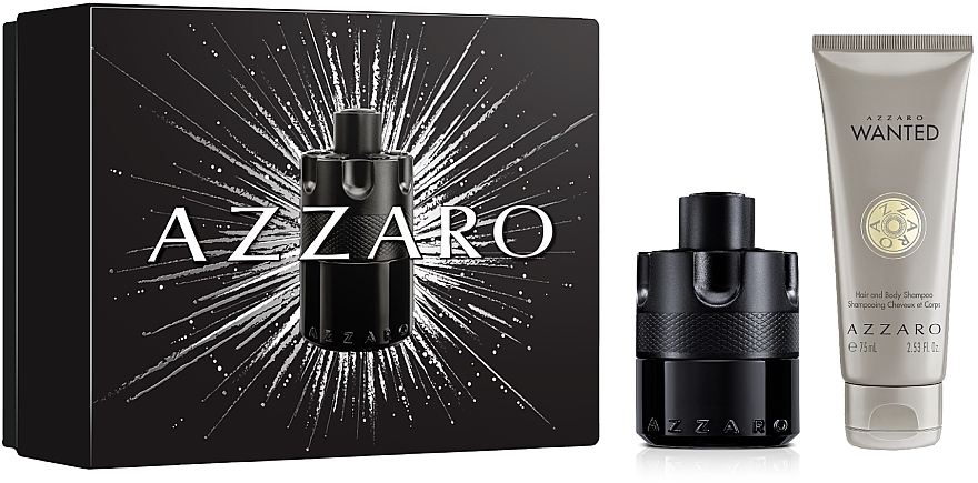 Azzaro The Most Wanted Intense - Набор (edp/50ml + sh/75ml) — фото N1