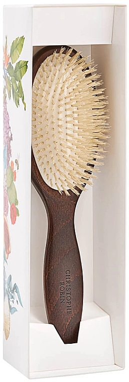 Расческа для волос - Christophe Robin Detangling Hairbrush 100% Natural Boar-Bristle and Wood — фото N1