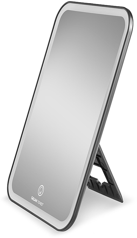 Дзеркало-планшет, 10209-00, чорне - Gillian Jones Tablet Mirror Black With LED And USB-C Charging — фото N3