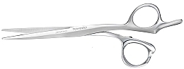 Парфумерія, косметика Ножиці перукарські прямі 9043, 13.97 см, чорні - Tondeo Premium Line Zentao Offset 5,5