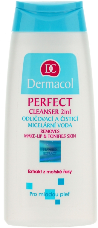 Лосьон-тоник для очищения и снятия макияжа для молодой кожи - Dermacol Perfect Cleanser 2 in 1