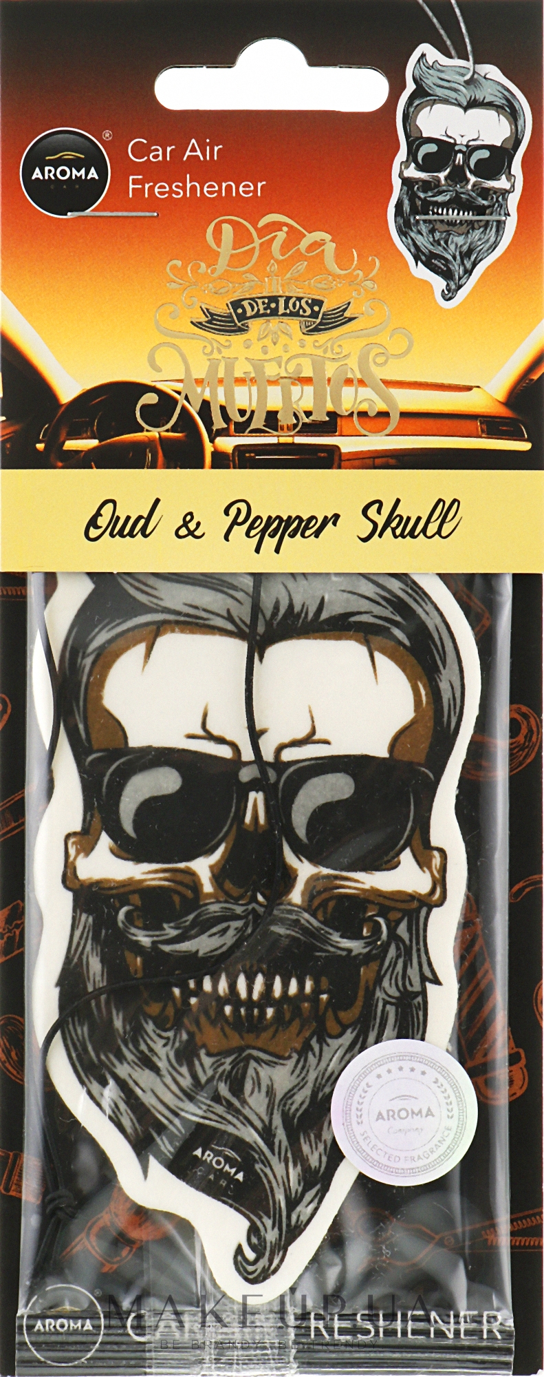 Ароматизатор для авто "Oud & Pepper Skull" - Aroma Car Dia De Los Muertos — фото 5g